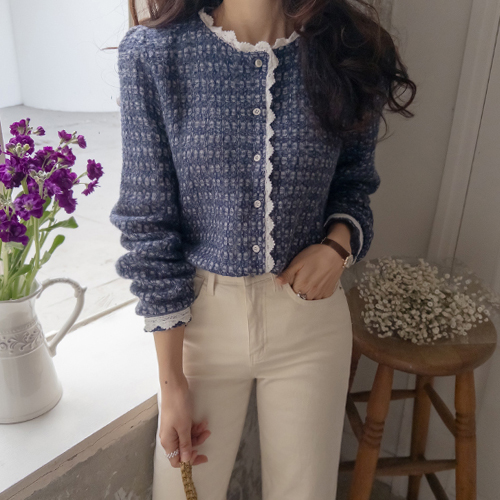 [Wool Blending] Melod Elegant Mood Race Blouse [size:F(55~66)]