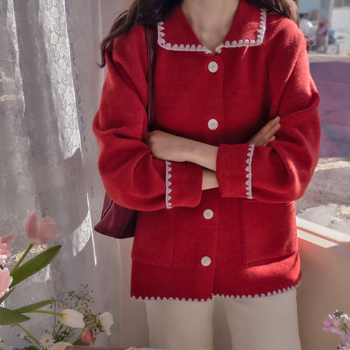 [Special Sale 20% ★Limited Quantity] Diana Stitch Key Point Loose Fit Knit Cardigan [size: F(55~66)]