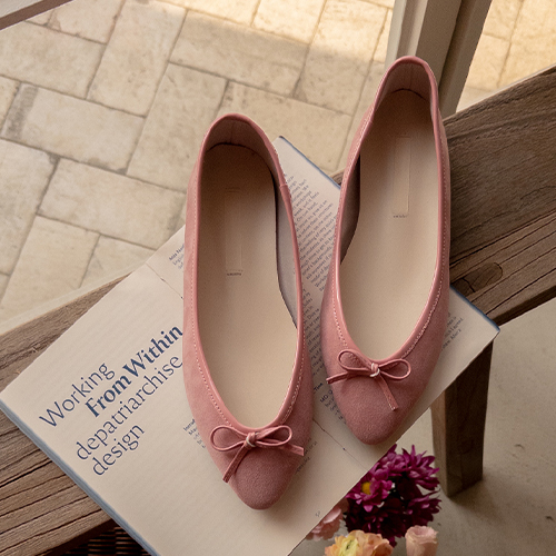 Mont Saint-Michel Suede bowknot Flat shoes