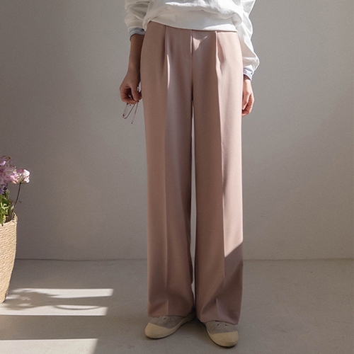 [New product special price 8,000 won discount] <FONT color=#5a3954>MADE LIN</font> [ZERO worries about wrinkles!] [Body cover] Lorea Daily Tight Span Semi-Wide Slacks [size: S, M, L]