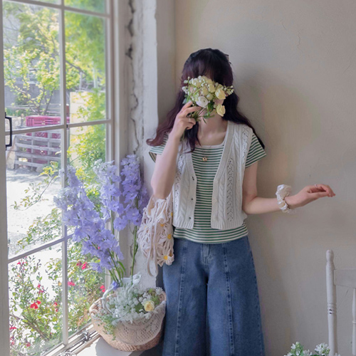 Shukafe Season Punching Twiddle Summer and Spring Vest [size:F(55~66)]
