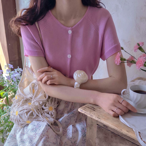Clode nagrang high-quality knit lovely Cardigan [size: F (55~66)]