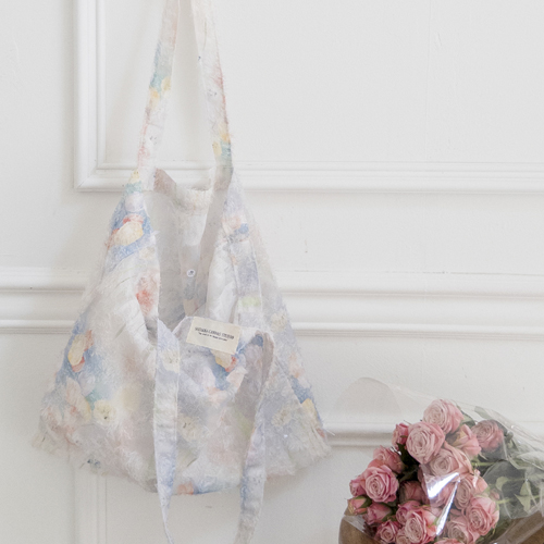 Fantasy Colorful Flower See-through look Eco Bag