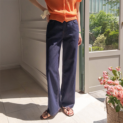 [Whoothoot~][LABEL] Furian Jjontjjontspan Light Summer One-Way Wide Denim Pants[size:S,M,L]