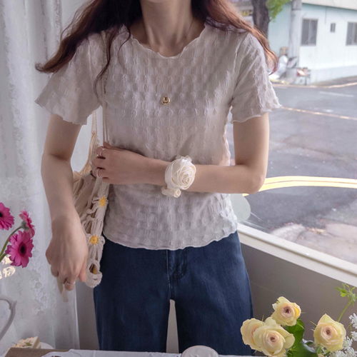 [LABEL] Pollind Summer Wrinkle Wrinkle-free and stretchy lovely Tee [size:F(55~66)]