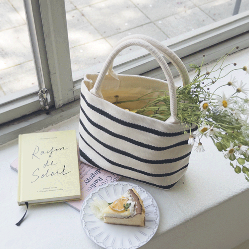 Marine Girl Canvas Mini Tote Bag