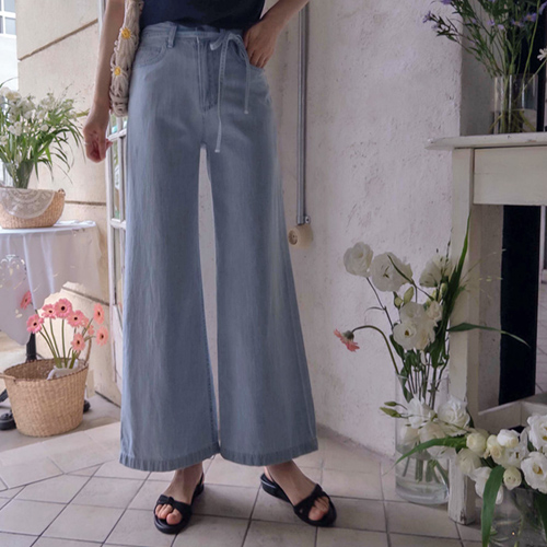 Summer Waist Strap Cooling Flexible and Soft Slim Fit Pants [size:S,M,L]