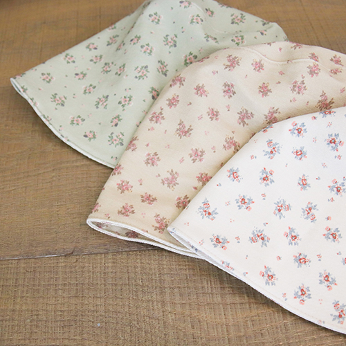 Floral Canvas Bonnet <FONT color=#d8a4a4>[Sample Sale]</font>