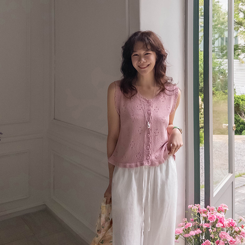 Aloha Lovely Wave Punching Knit [size:F(55~66)]