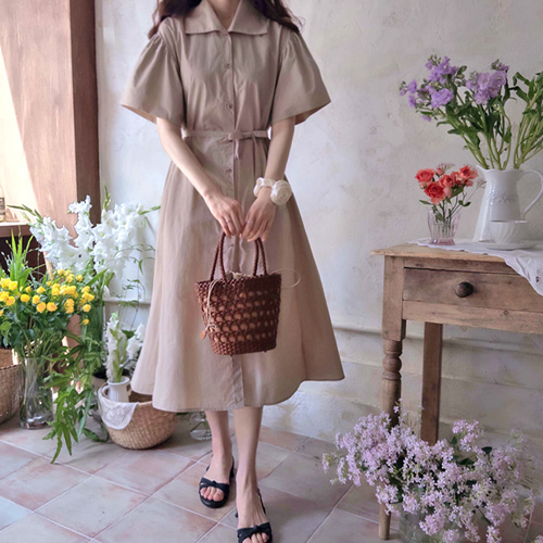 [LABEL] Jennekara Cooling Summer Puff Moisturizing One Piece [size: F (55~66)]