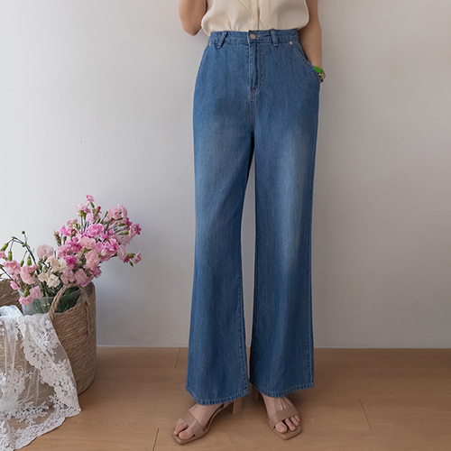 Wayling stylish loose fit Linen Denim Pants [size:S,M,L]