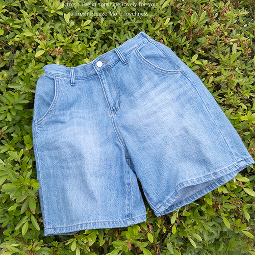 Luani back banding 4-part denim shorts [size:S,M,L]