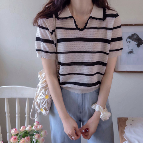 [LABEL] Angelus Summer Punching Single-breasted Cool Knit [size:F(55~66)]