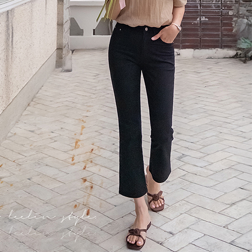 Romilin Soft and artistic fit cotton boot cut pants [size:S,M,L]