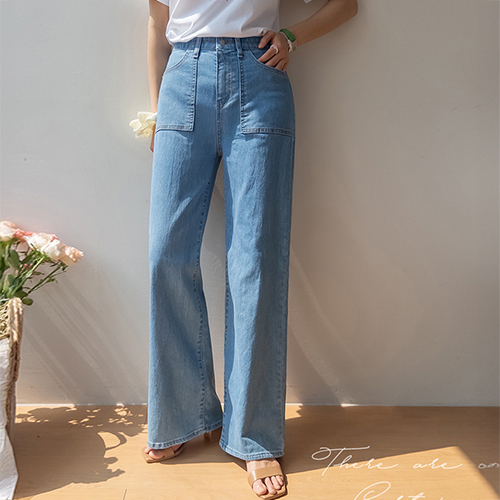 [SUPER ICE!!] Summit Stretch Span Square Pocket Cool Denim Pants [size: S, M, L]