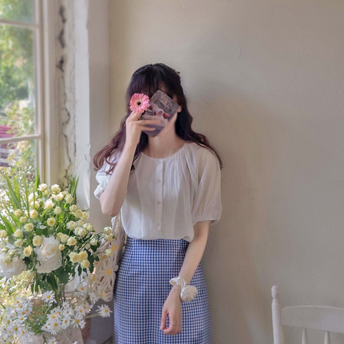[LABEL] Ankerbia Light Summer Tencel Luxury Mapsi Blouse [size:F(55~66)]