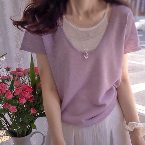Judith Summer layered Cool loose fit Knit [size:F(55~66)]