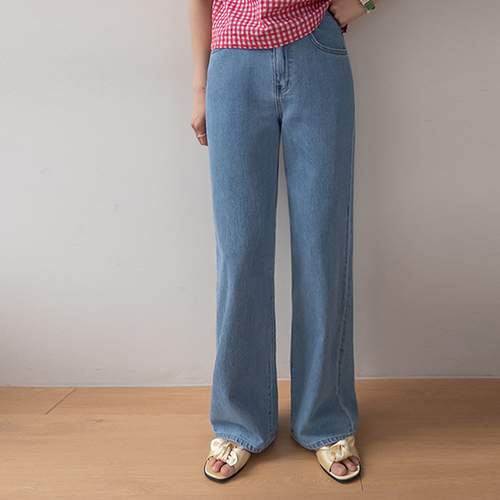 Enraki Wide Slap Denim Pants [size:S,M,L]