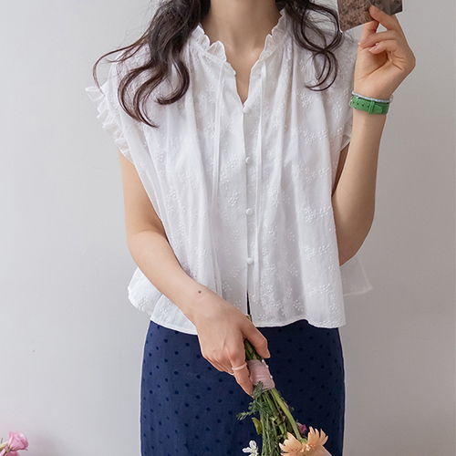 Adeline Lovely Lace Blouse [size:F(55~77)]