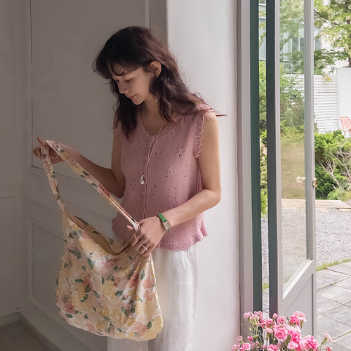 Fragrant Rose Garden Flower Eco Bag