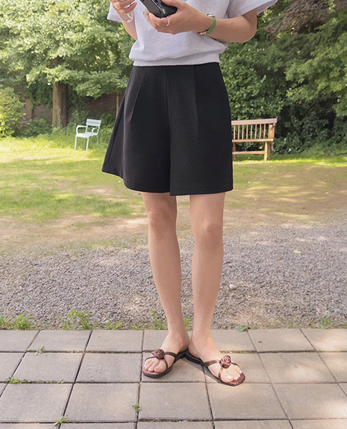 [Bigger♥ 13% Sale] Selly Stretchy Span Banding Shorts Slacks [size:F,L]