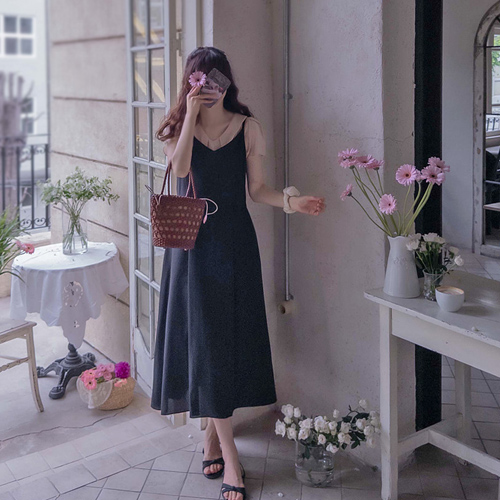 Let's Bell Summer Pintuck Sky Sky Fit Cool One Piece [size: F (55~66)]
