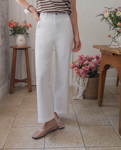 Obni Zondukspan diagonal pocket banding pants [size:S,M,L,XL]