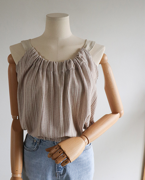 <FONT color=#805970>[Sample Sale] Isabel Sleeveless shirts</font>