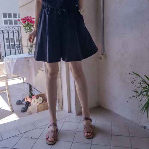 [LABEL] Ansullivan Cool and Wrinkle-Free Comfortable Band Skirt Pants [size: F(55~66)] 