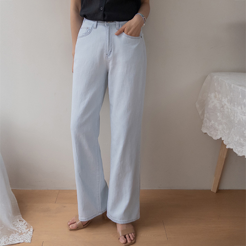 [Exceeded 5,000 sold][LABEL] Summer Light Back Banding Wide Pants[size:S,M,L,XL]
