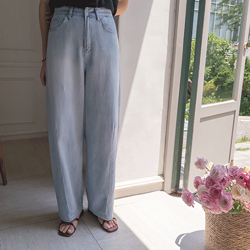 Gracie Dart Cut Balloon Wide Summer Denim Pants [size:S,M,L]