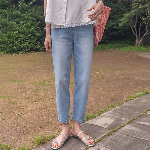[Comfortable all summer!] Colin's refreshing and lively summer denim exhaust pants [size: S, M, L]