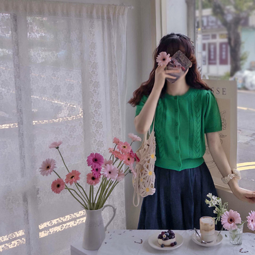 Lollytop Summer Punching Puff Elegant Knit [size:F(55~66)]