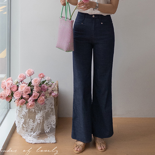 [Non-Fade NO!!] Louvein Jjonjjon Span Comfortable Straight Wide Fit Raw Denim Pants [size: S, M, L]