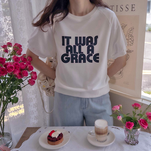 [New product special price 4,000 won discount] <FONT color=#5a3954>MADE LIN</font> attention nagrang Short-sleeve Man to man Tee [size: F (55~66)]