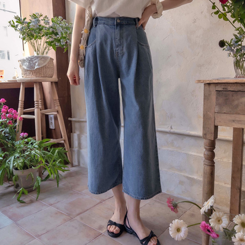 Seasoning Pocket Summer Pintuck Body Cover Cute Fit Band Pants [size:S,M,L]