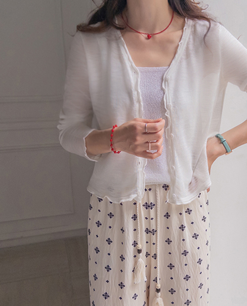 Noah Freel Linen Summer Cardigan [size:F(55~66)]
