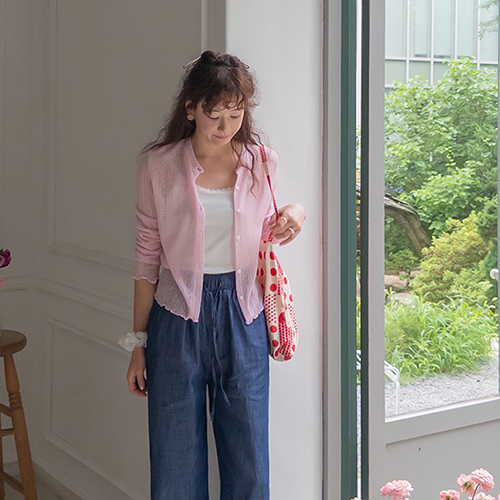 [Linen content] Irene Hooded Loose Fit Summer Beach Freel Cardigan [size:F(55~66)]