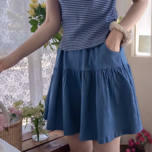 Juniper Summer Denim lovely Cool Skirt Pants [size:F(55~66)]