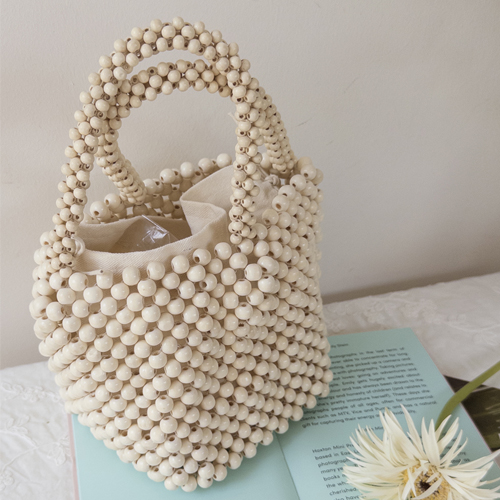 On the Beach Woodbiz Mini Tote Bag