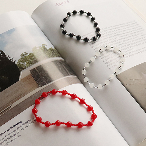 Bright Color Round Beads Bracelet