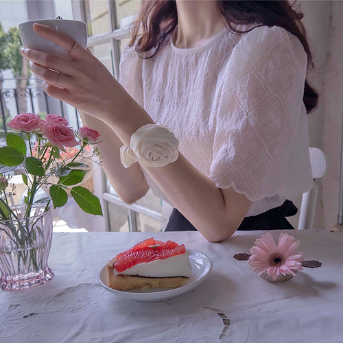 Royflower Summer Yerifit Wave-shaped Cool Blouse [size:F(55~66)]