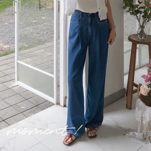 Layton Tencel Cooling Waist Pin Tuck Wide Pants [size:S,M,L]