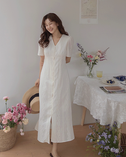 Melia Pure Puff V-Neck One Piece [size:F(55~66)]