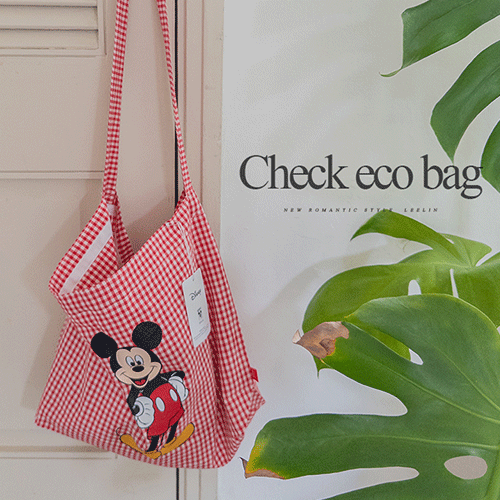 Fantasoda Refreshing Mickey Check Eco Bag