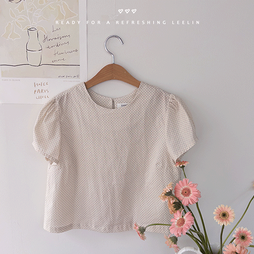 [New product special price 5,000 won discount] <FONT color=#5a3954>MADE LIN</font> Karin Summer Light Zandot Blouse [size: F (55~66)]