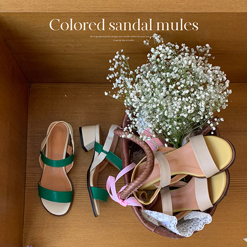 Combi Banding Sandals Mule [Scratch Sale]