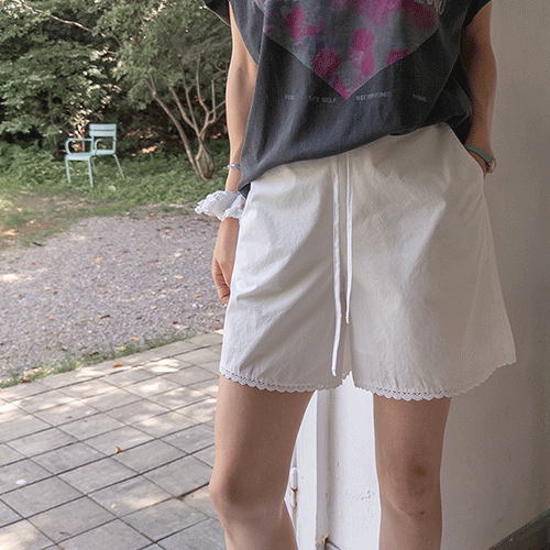 [New Arrival Special Price 5,000 Won Discount] <FONT color=#5a3954>MADE LIN</font> DeLuna Comfortable Race Cotton Back Banding Pants [size: F (55-66)]