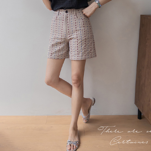 [New Arrival Special Price 6,000 Won Discount] <FONT color=#5a3954>MADE LIN</font> Darelin Flower Stripe Pants [size: S, M]
