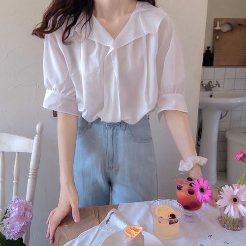 Variation Summer Sharing Moist and Crisp Cool Blouse [size: F (55~66)]